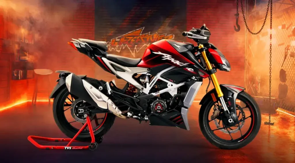 TVS Apache RTR 310 बाइक का आकर्षक साइड प्रोफाइल – मस्कुलर लुक और प्रीमियम स्टाइलिंग के साथ